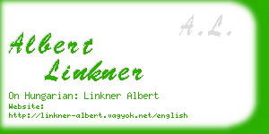 albert linkner business card